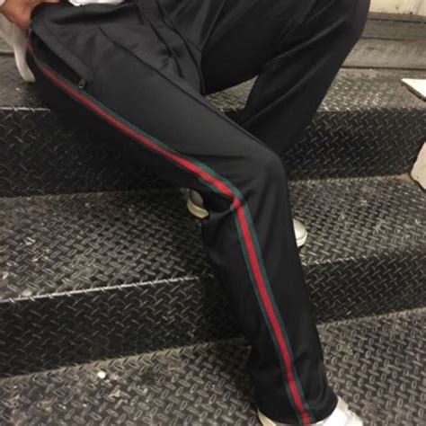 fake gucci track pants|Gucci track pants aliexpress.